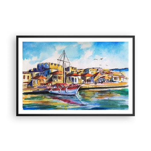 Plakát v černém rámu - Duhové odpoledne - 91x61 cm