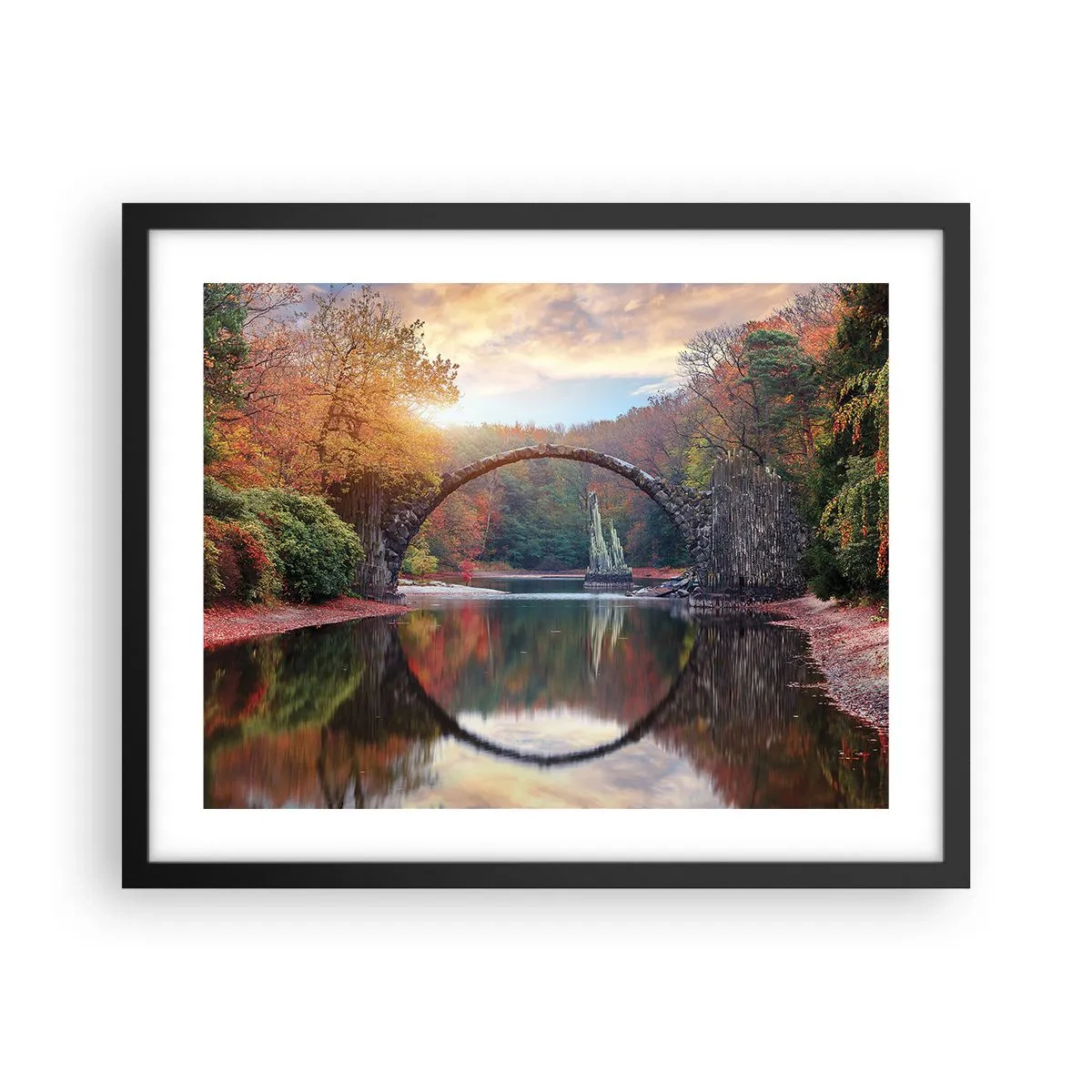 Plakát v černém rámu - Za zrcadlem - 50x40 cm