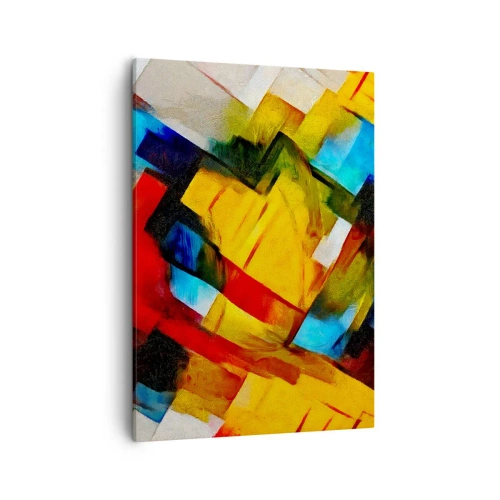 Obraz na plátně - Vícebarevné vrstvy - 50x70 cm