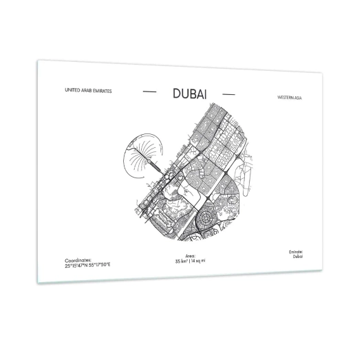 Obraz na skle - Anatomie Dubaje - 120x80 cm
