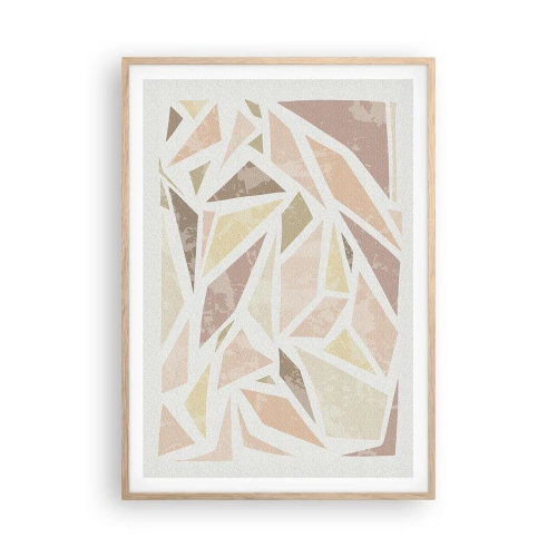 Plakát v rámu světlý dub - Kompozice: vitráž - 70x100 cm