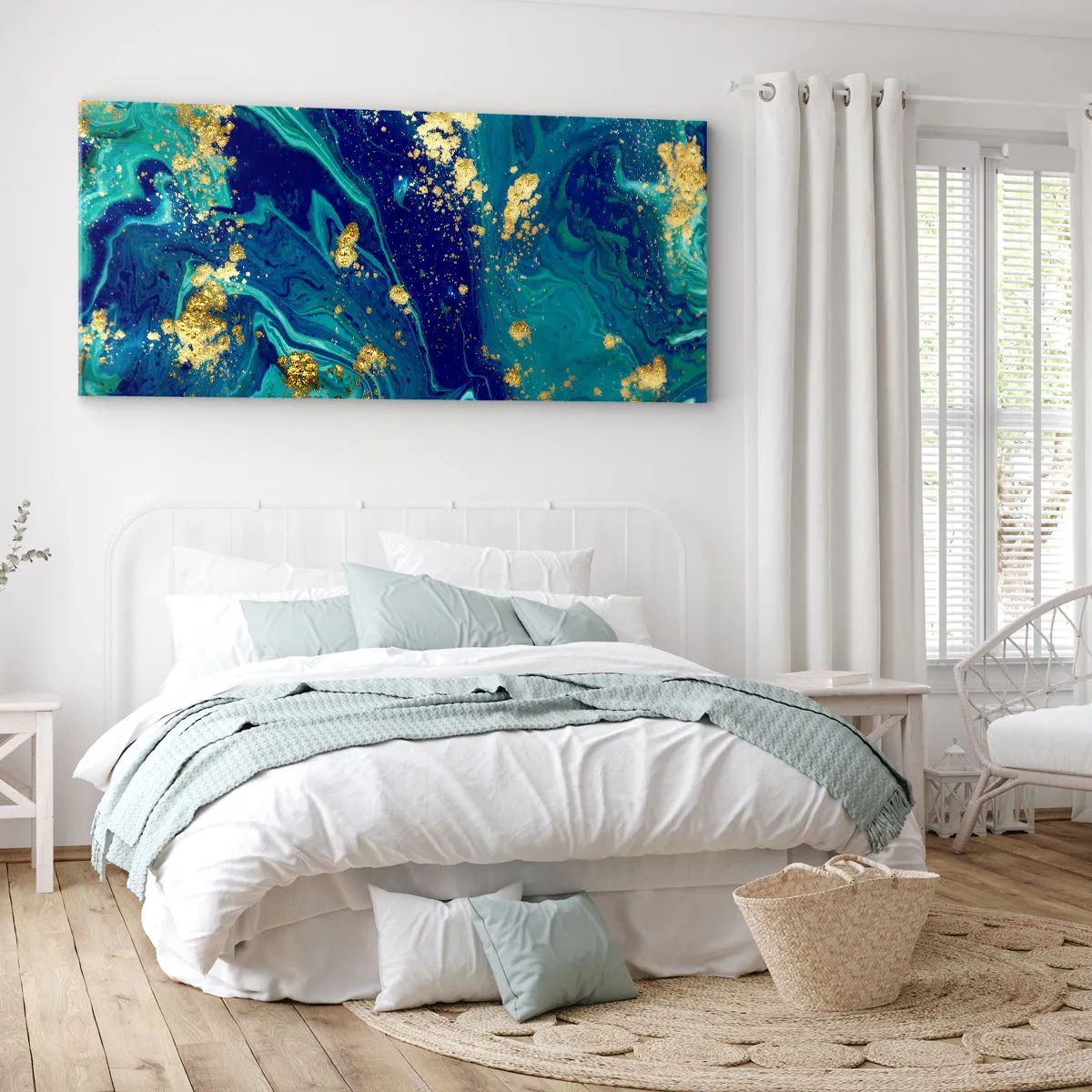 Obraz na plátně - Plátky slunce  - 100x40 cm