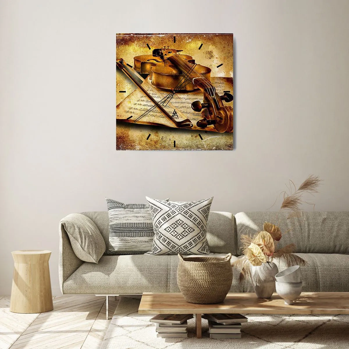 Nástěnné hodiny - Okamžitě potřebný virtuóz - 30x30 cm