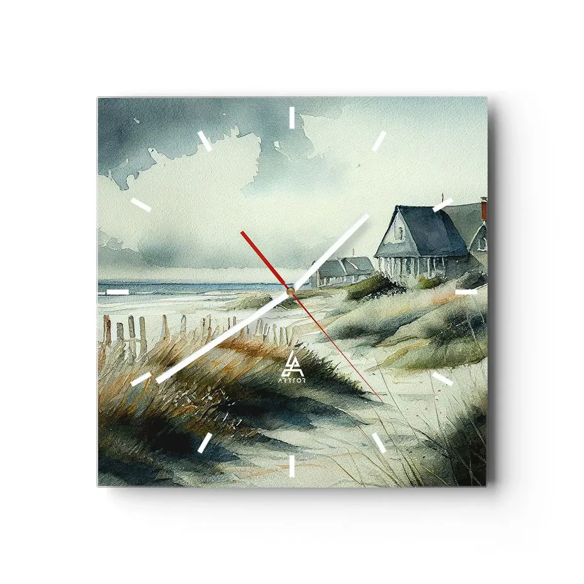Nástěnné hodiny - Daleko od shonu - 30x30 cm