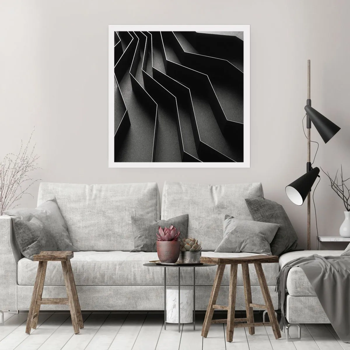 Plakát - Prostorový pořádek - 60x60 cm