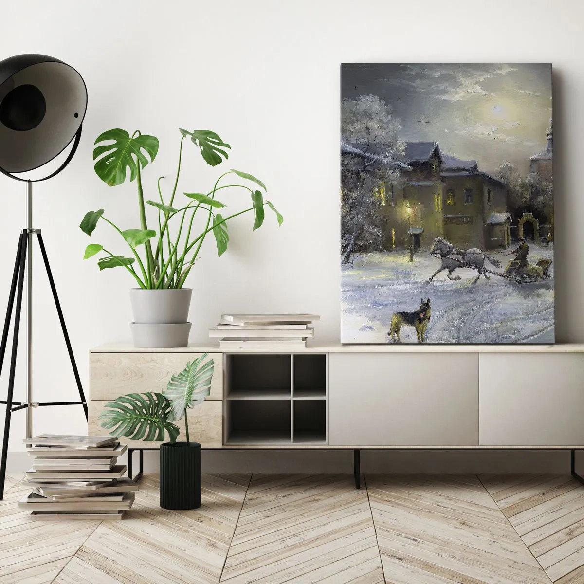 Obraz na plátně - Kouzlo ruské zimy - 80x120 cm