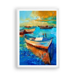 Plakát v bílém rámu - V jižním zálivu - 70x100 cm