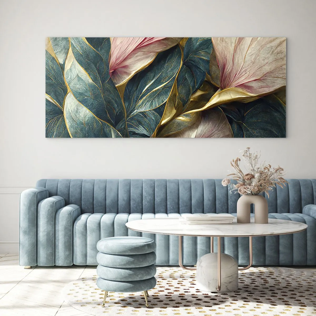 Obraz na skle - Přirozená elegance a styl - 100x40 cm