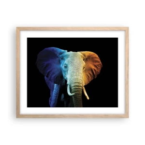 Plakát v rámu světlý dub - Výstřední muž, ale ne podivín - 50x40 cm