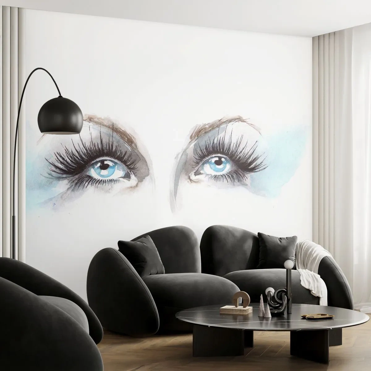 Fototapeta Premium Canvas - Oči anděla? - ženská tvář, Ženské oči, Kus - 100x70 cm