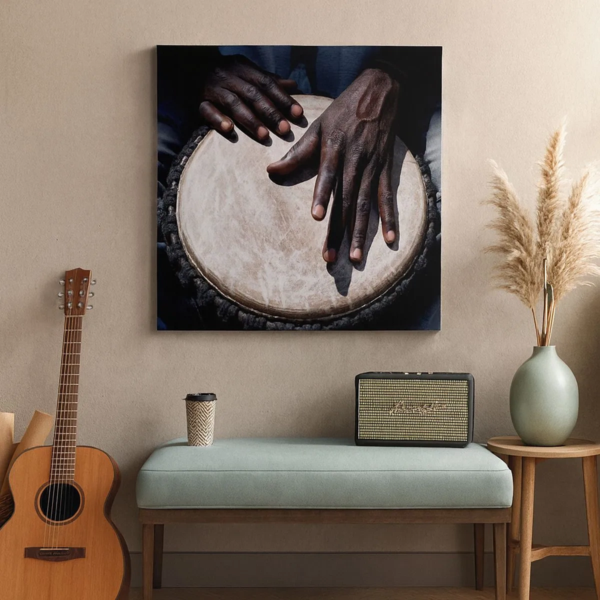 Obraz na plátně - Žijte ve svém rytmu - 30x30 cm