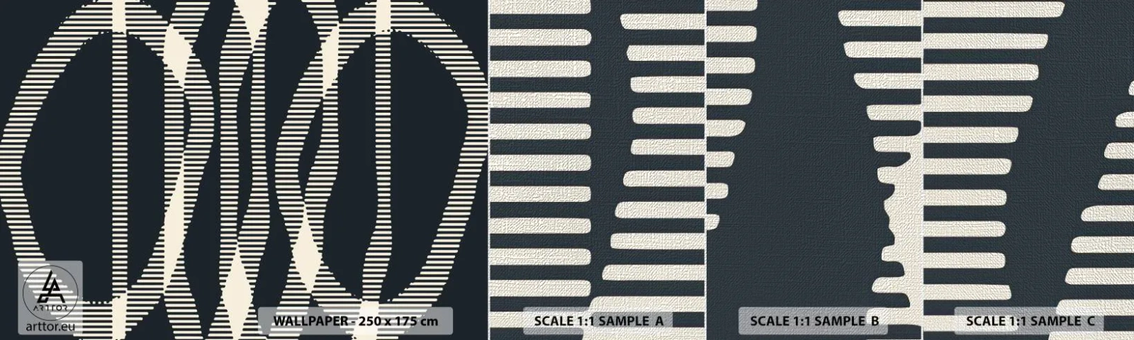 Vzor Fototapety Premium Canvas - Pokus o prolomení temnoty - Abstrakce, Kus, Moderní vzor - 100x30 cm