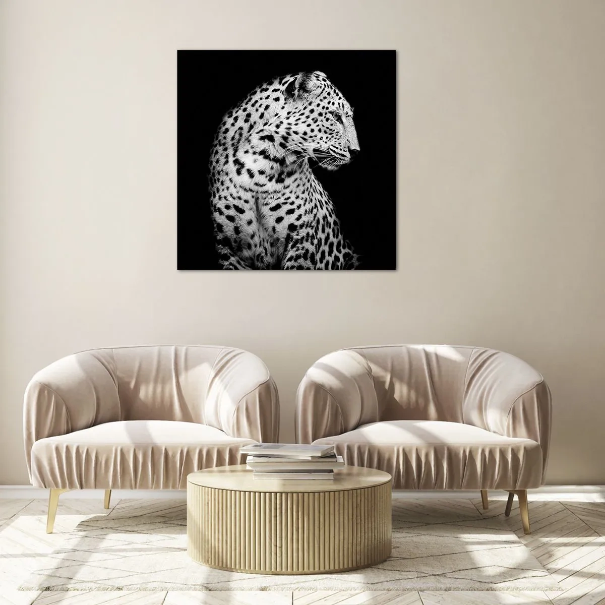 Obraz na skle - Pravý profil perfektní! - 60x60 cm