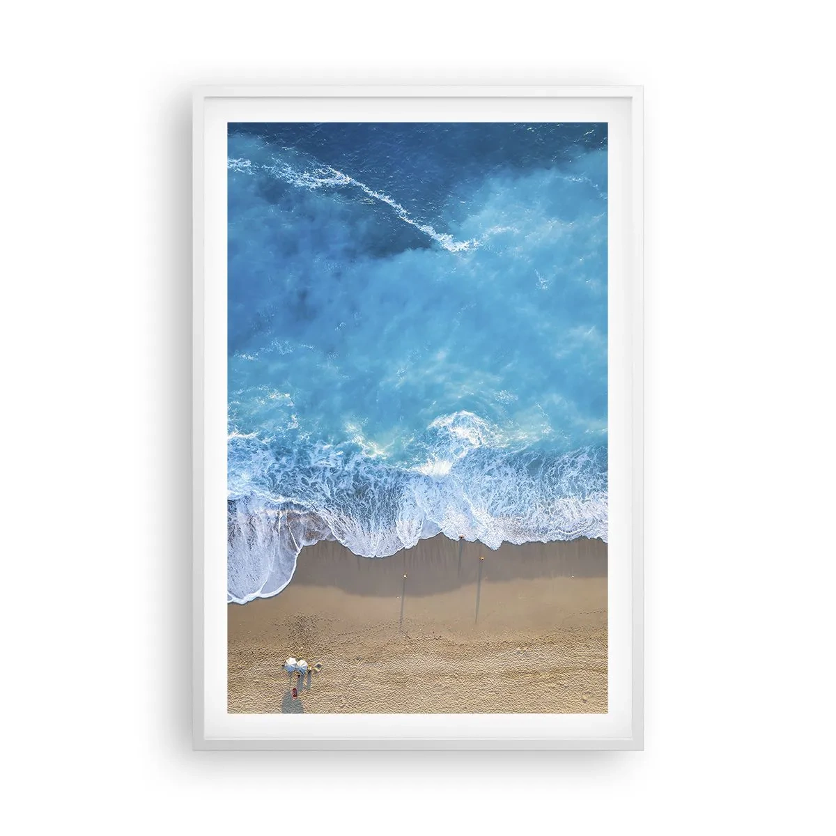 Plakát v bílém rámu - Síla modři - 61x91 cm