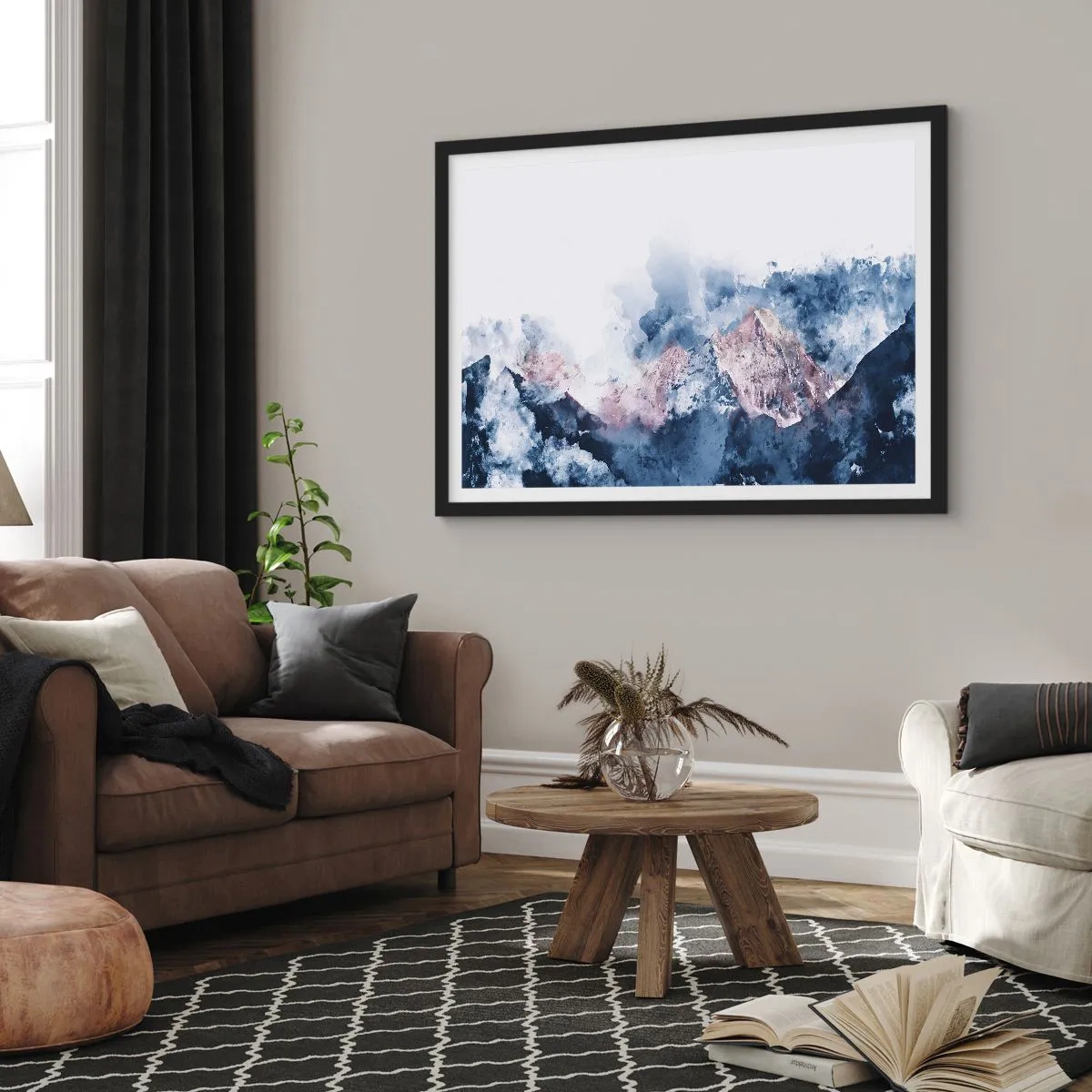 Plakát v černém rámu - To jsou vrcholy! - 70x50 cm