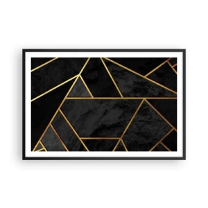 Plakát v černém rámu - Temnota a světlo - 91x61 cm