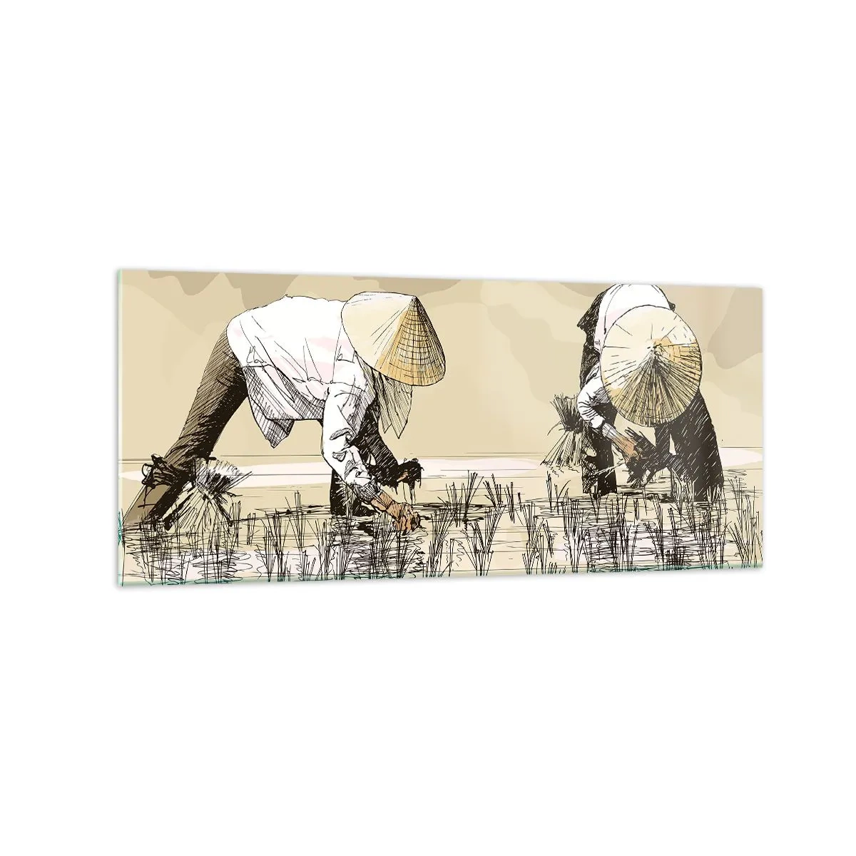 Obraz na skle - Úspěšná sklizeň - 120x50 cm