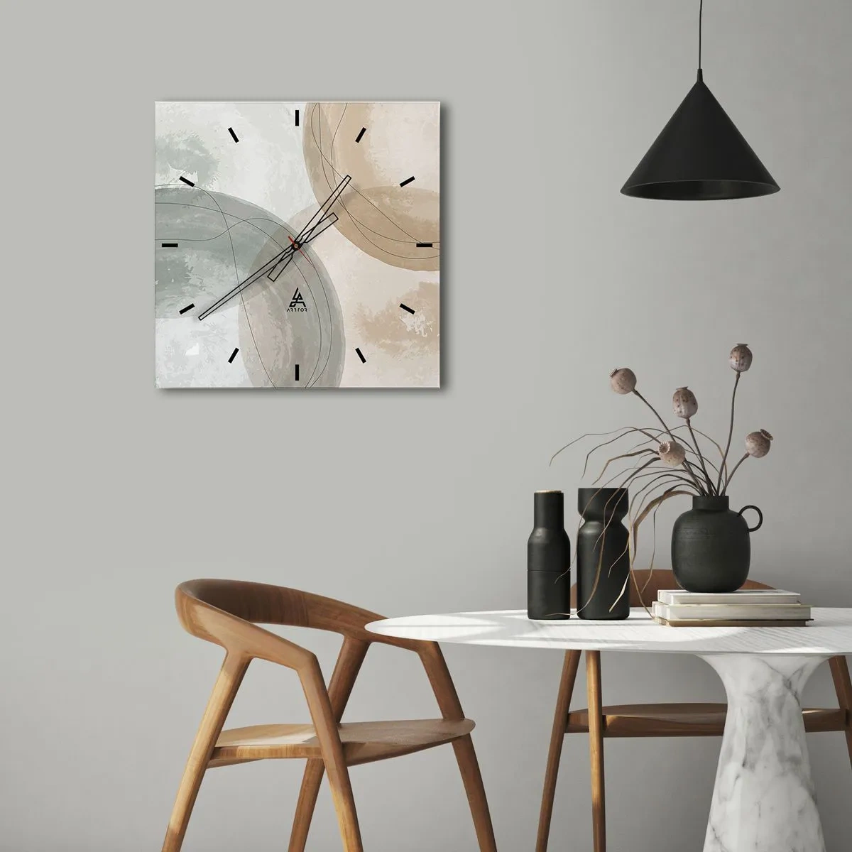 Nástěnné hodiny - Pronikání světů - 30x30 cm