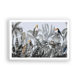 Plakát v bílém rámu - Africká pohádka - 91x61 cm