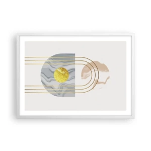 Plakát v bílém rámu - Jas a zářivost - 70x50 cm