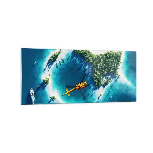 Obraz na skle - Kup si ostrov - 120x50 cm