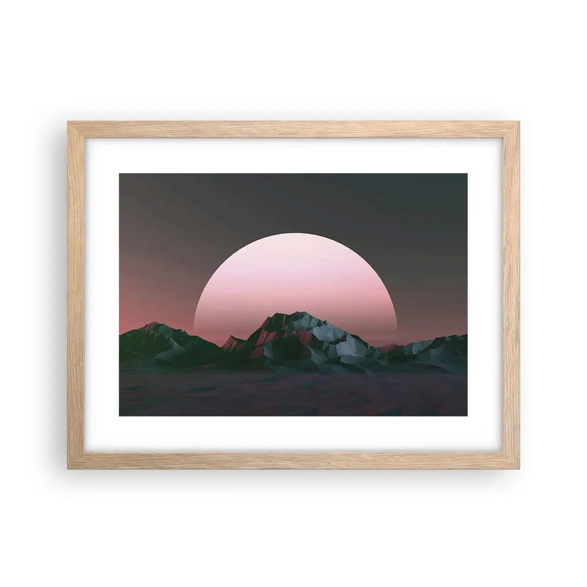 Plakát v rámu světlý dub - V sousední galaxii - 40x30 cm