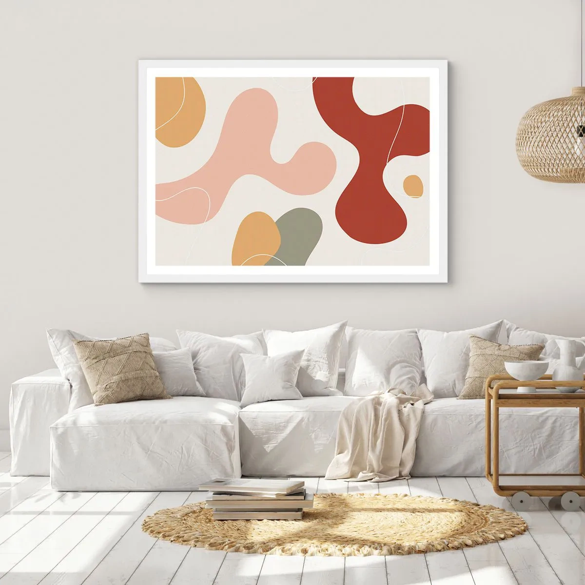 Plakát v bílém rámu - Klikyháky - 91x61 cm