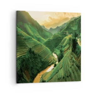 Obraz na plátně - Vietnamské údolí - 50x50 cm