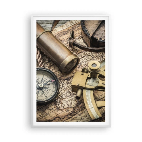 Plakát v bílém rámu - Urči směr - 70x100 cm