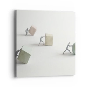 Obraz na plátně - Život samotný - 40x40 cm