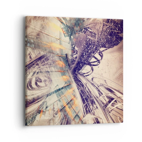 Obraz na plátně - Ve velkém spěchu - 40x40 cm