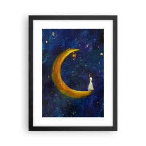 Plakát v černém rámu - Volání světa - 30x40 cm