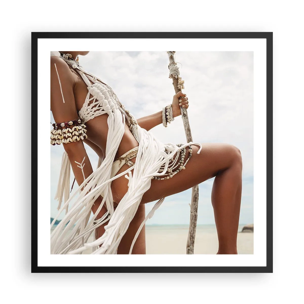 Plakát v černém rámu - Kněžka slunce - 60x60 cm