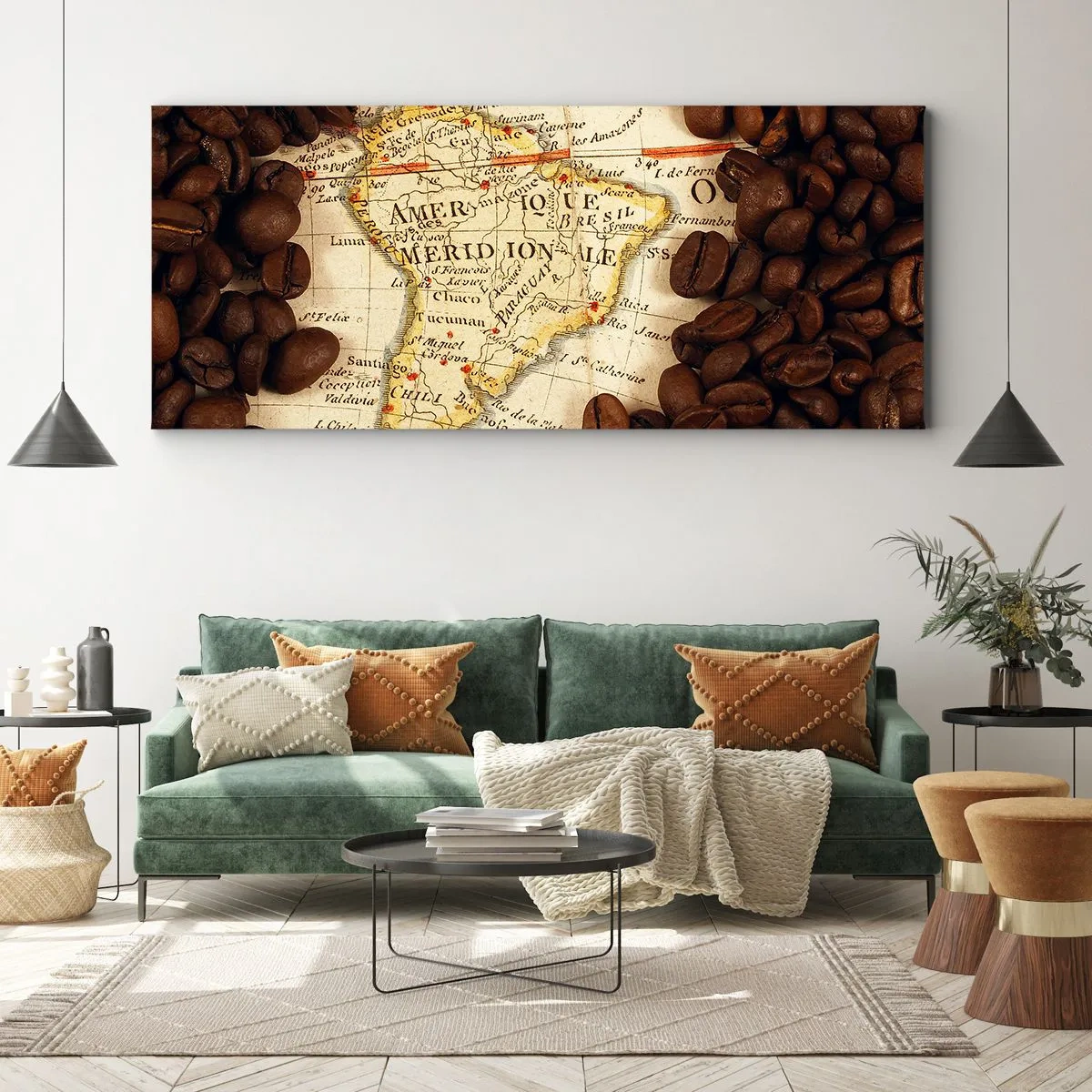 Obraz na plátně - Odkud je nejlepší káva? - 100x40 cm