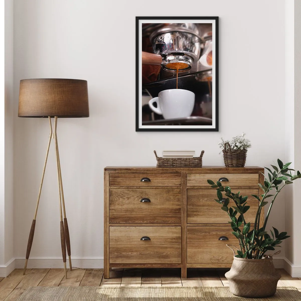 Plakát v černém rámu - Dobrá chvíle dne - 61x91 cm