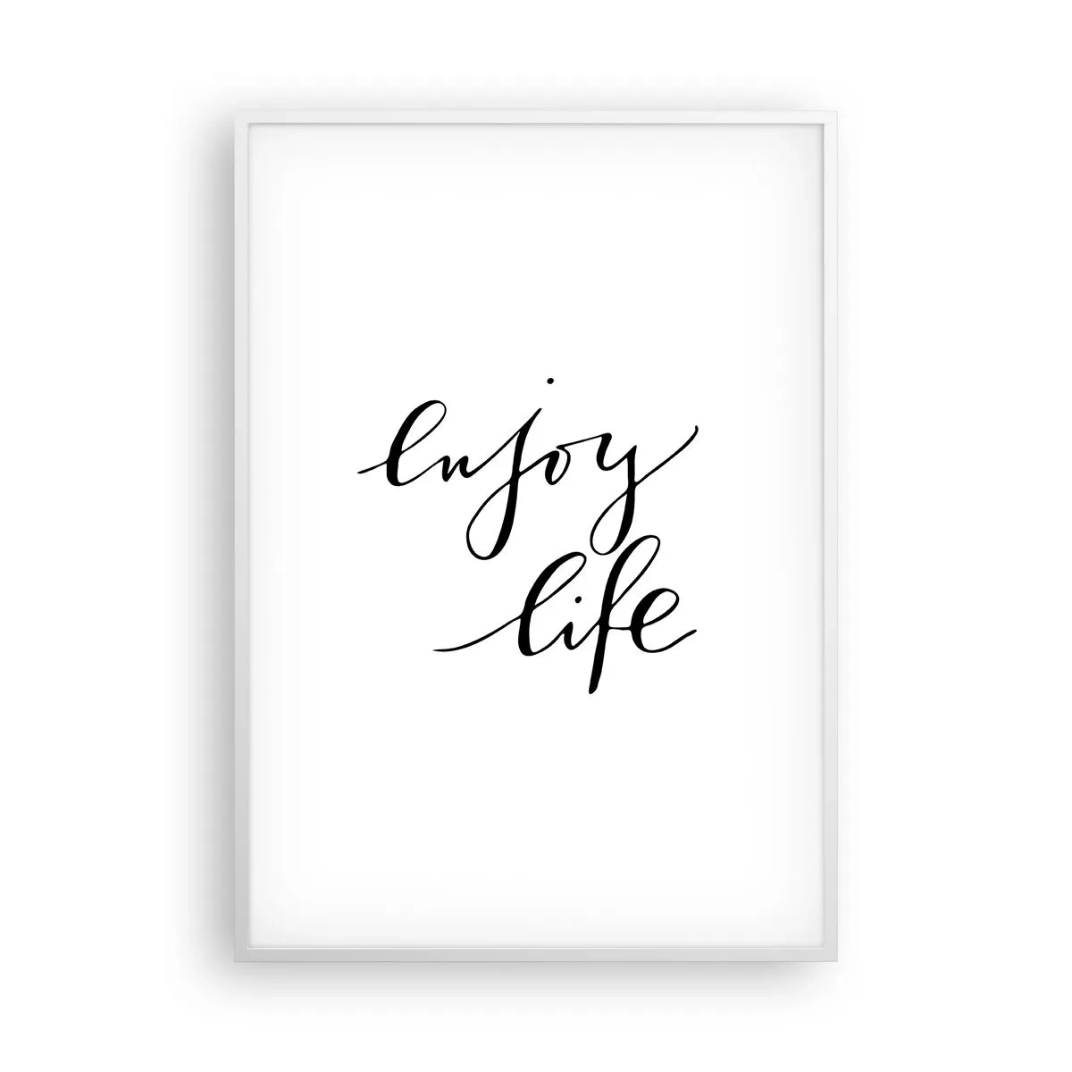 Plakát v bílém rámu - Není co dodat… - 70x100 cm