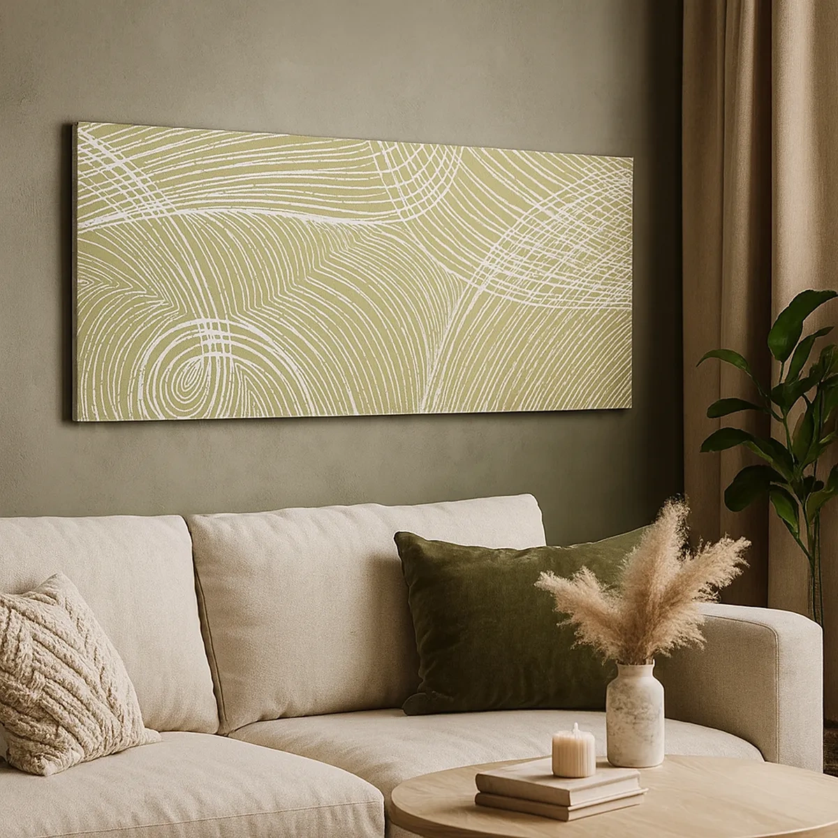 Obraz na plátně - Mistrovská abstrakce v bílé - 30x30 cm