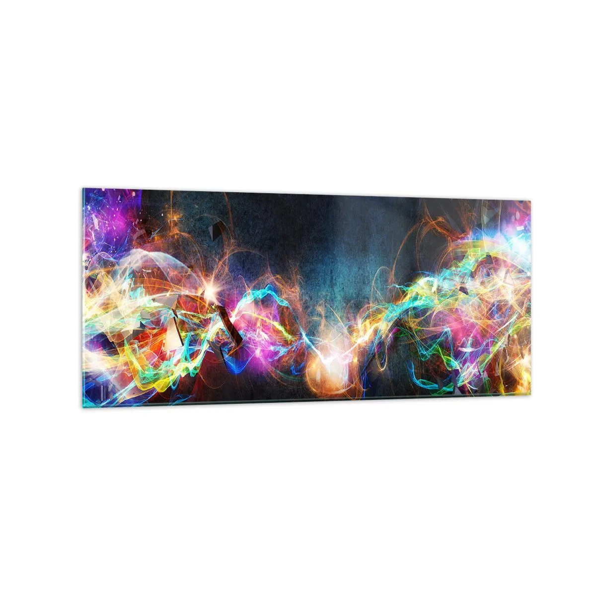 Obraz na skle - Radostně proti tmě - 120x50 cm