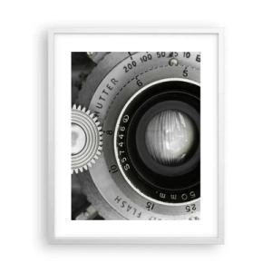 Plakát v bílém rámu - Příběh o Hollywoodu - 40x50 cm