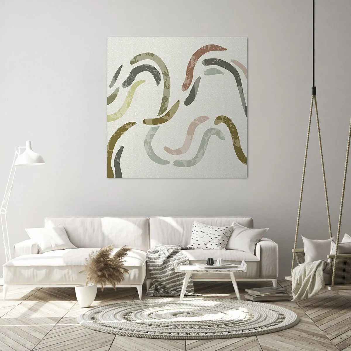 Obraz na plátně - Radostný tanec abstrakce - 70x70 cm