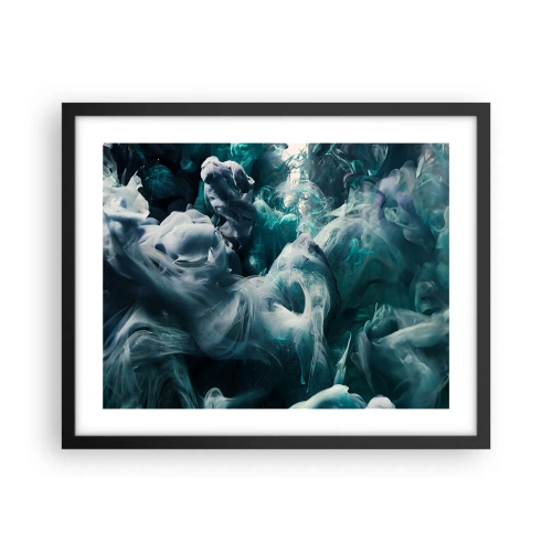 Plakát v černém rámu - Pohyb barvy - 50x40 cm