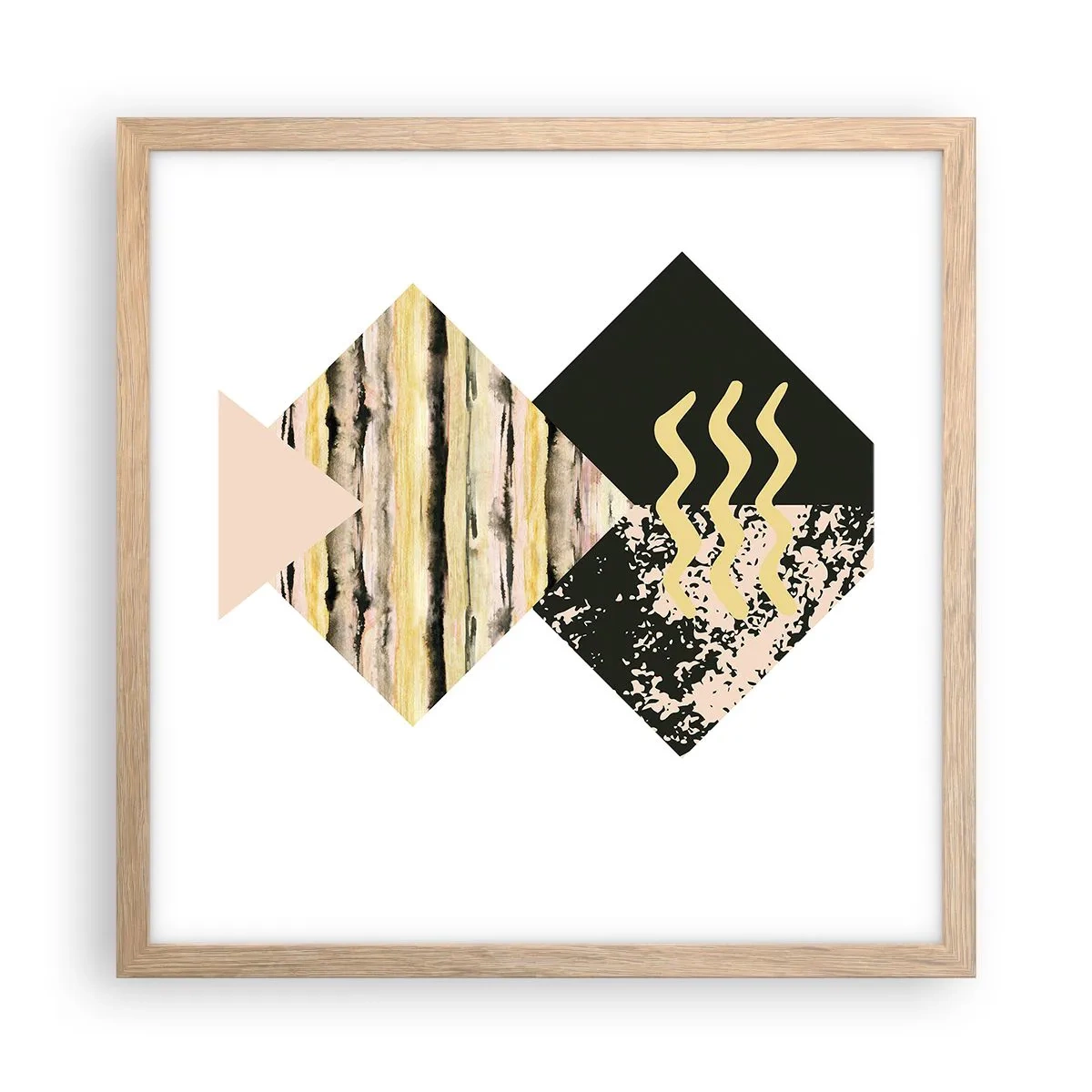 Plakát v rámu světlý dub - Není to tak jednoduché - 40x40 cm