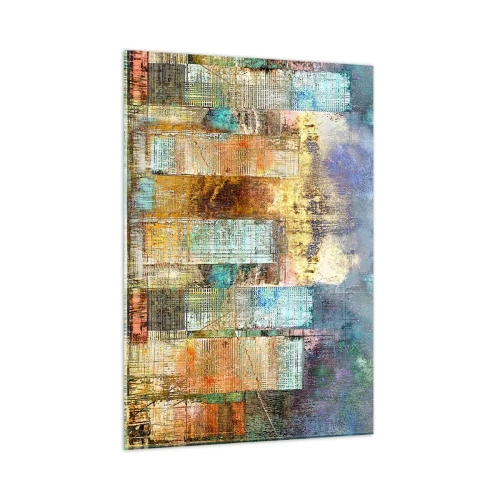 Obraz na skle - Prosluněná metropole - 50x70 cm
