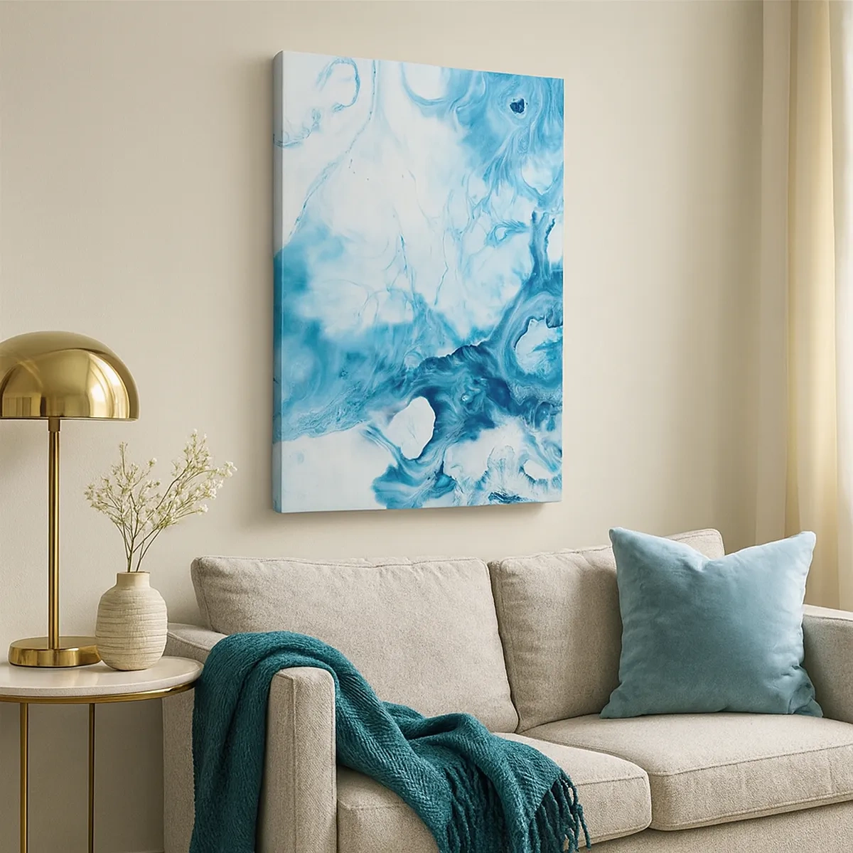 Obraz na plátně - Modrý koncert - 50x70 cm