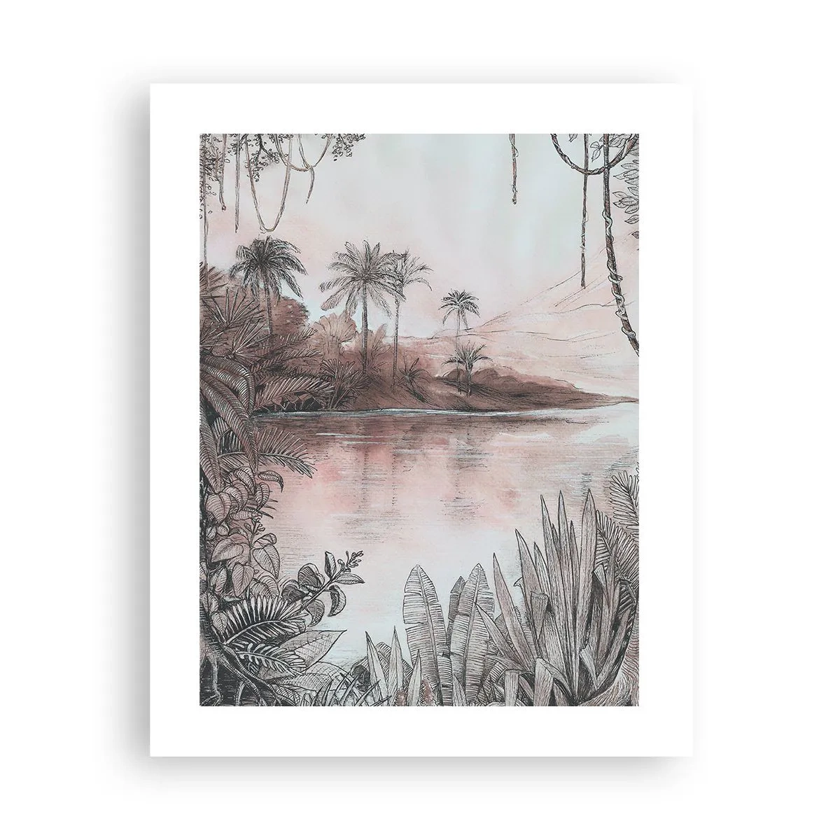 Plakát - Deník cestovatele z 19. století - 40x50 cm