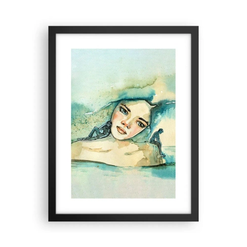 Plakát v černém rámu - Am I blue? - 30x40 cm
