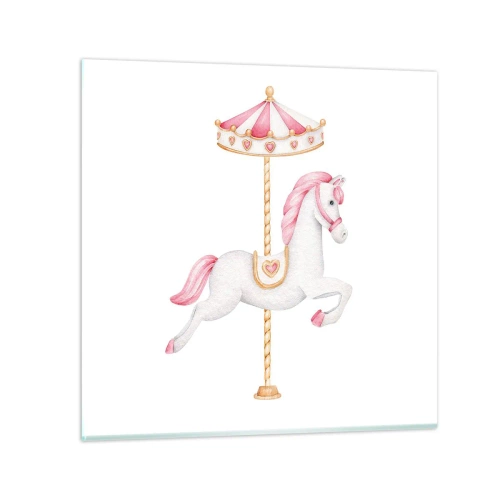 Obraz na skle - Vyrazil z kopýtka - 60x60 cm