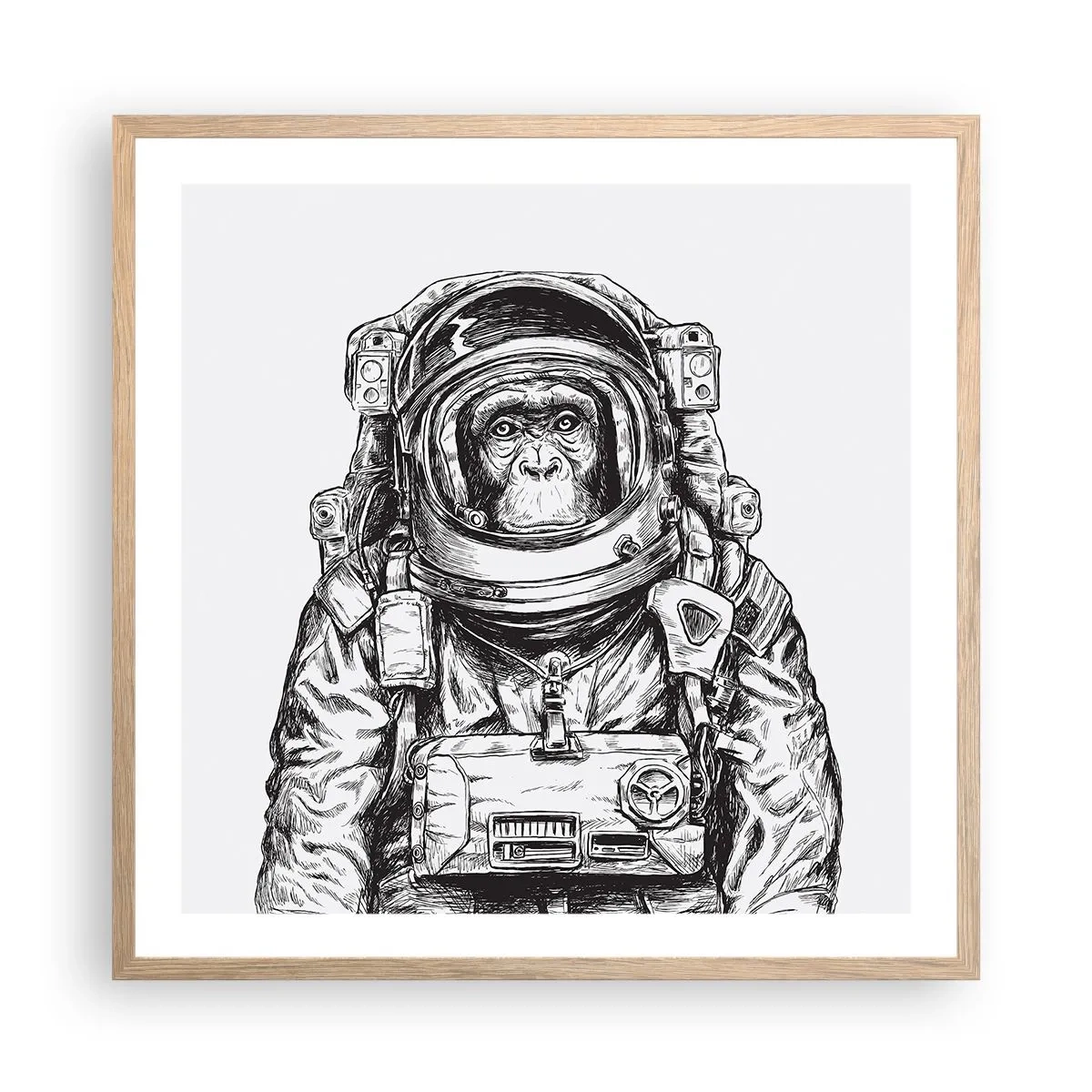 Plakát v rámu světlý dub - Alternativní vývoj - 60x60 cm