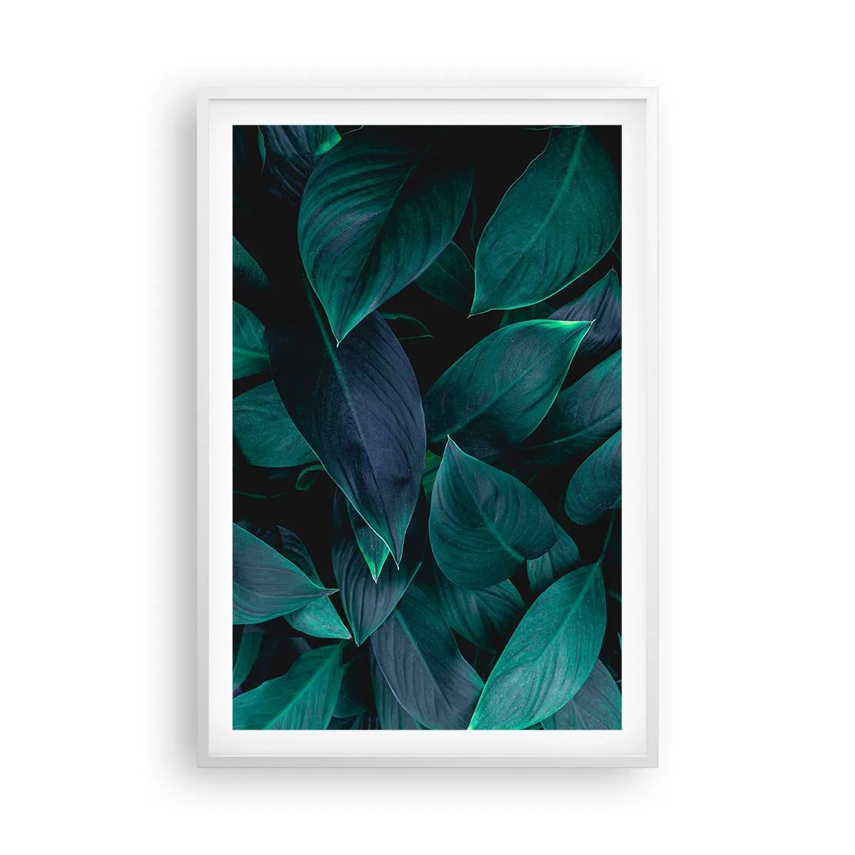 Plakát v bílém rámu - Zeleň sama o sobě - 61x91 cm