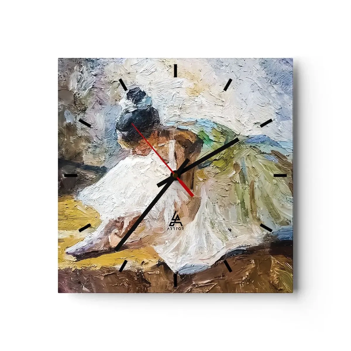 Nástěnné hodiny - Z Degasova obrazu - 30x30 cm